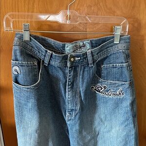 Akademiks Blue Flare & Wide Leg Jeans